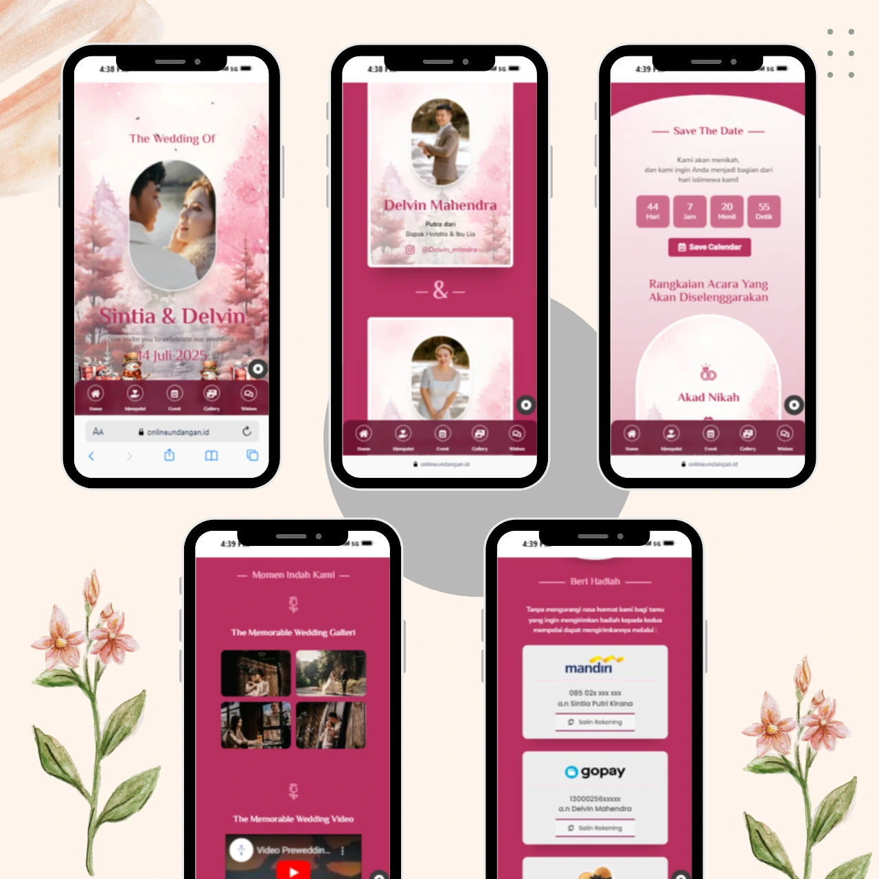 Tema Undangan Digital Elegant 03 - 3